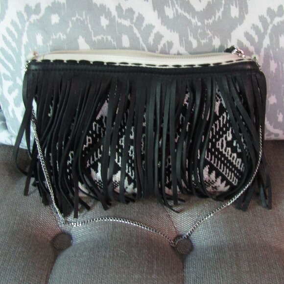 Chico's Fringe Aztec Purse - Picture 1 of 9